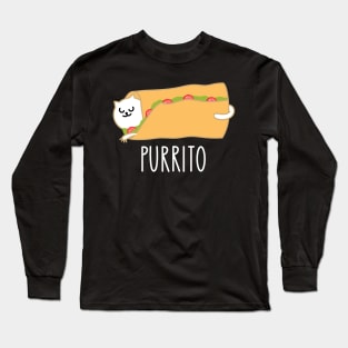 Funny purrito taco cat (b) Long Sleeve T-Shirt